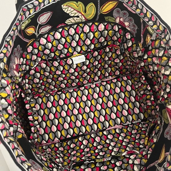 Vera Bradley Moon Blooms Large tote bag with zipper - Picture 3 of 3